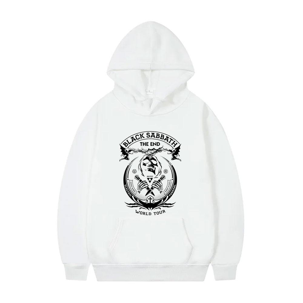 Heavy Metal Rock Band Black Sabbath World Tour Hoodie Funny Skeleton Graphic Sportswear Men Women Gothic Punk Vintage Hoodies