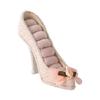 Dekorativer High Heel Schmuckhalter mit weichem Flanellfutter zur Aufbewahrung von Ringen und Ohrringen Ausstellungsständer