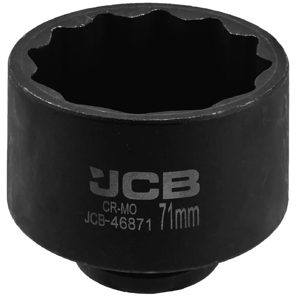 JCB Impact Socket 3/4" 71mm 12-Point Cr-Mo Socket Wrench
