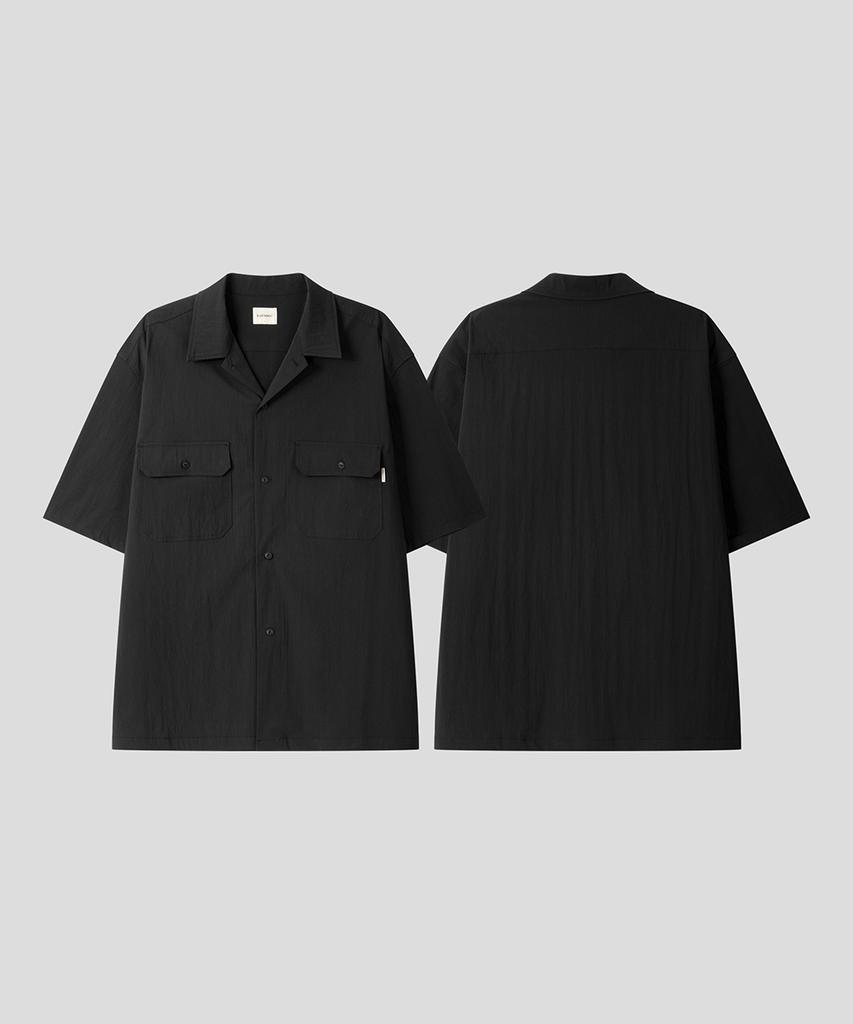 BLACK MOMENT Tech Pocket Half Shirt [Black]