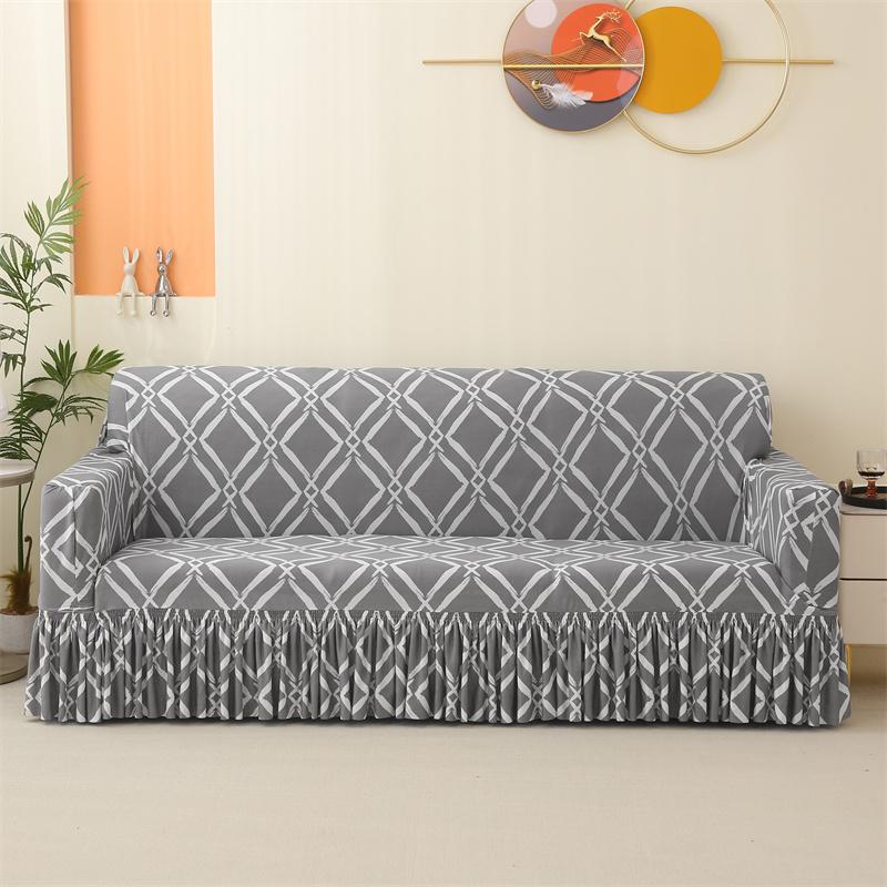 all-inclusive sofa Couch Cover with Skirt Durable Washable High Elastic Stretchable Easy Fit Universal Furniture Protector