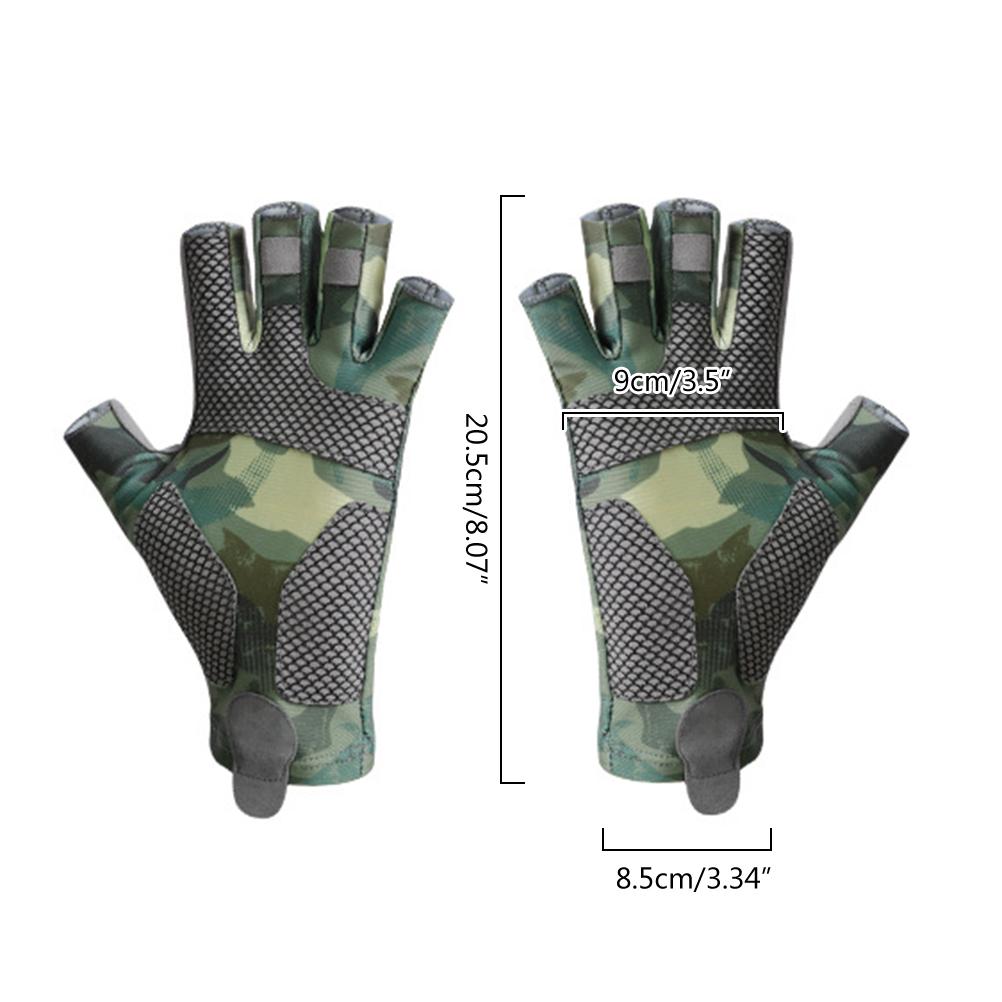 Rękawice wędkarskie bez palców z ochroną UV UPF50+ Rękawice przeciwsłoneczne dla mężczyzn Kajakarstwo Piesze wędrówki Wiosłowanie Prowadzenie samochodu