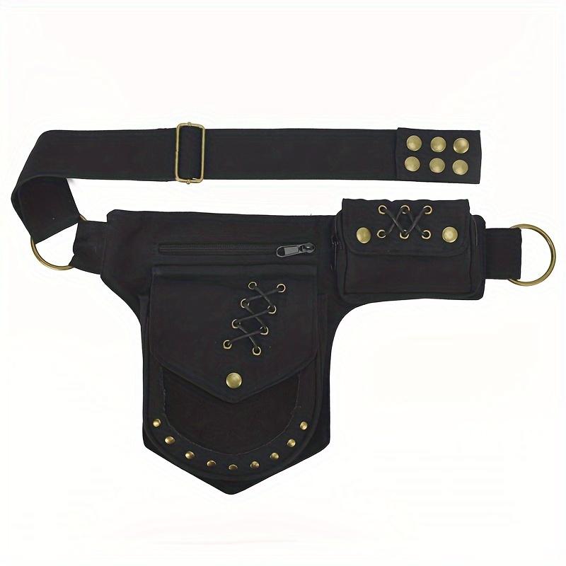 1ks Vintage bavlněná ledvinka Multifunkční pouzdro na telefon Nastavitelný popruh pro venkovní sporty Cestování Crossbody taška