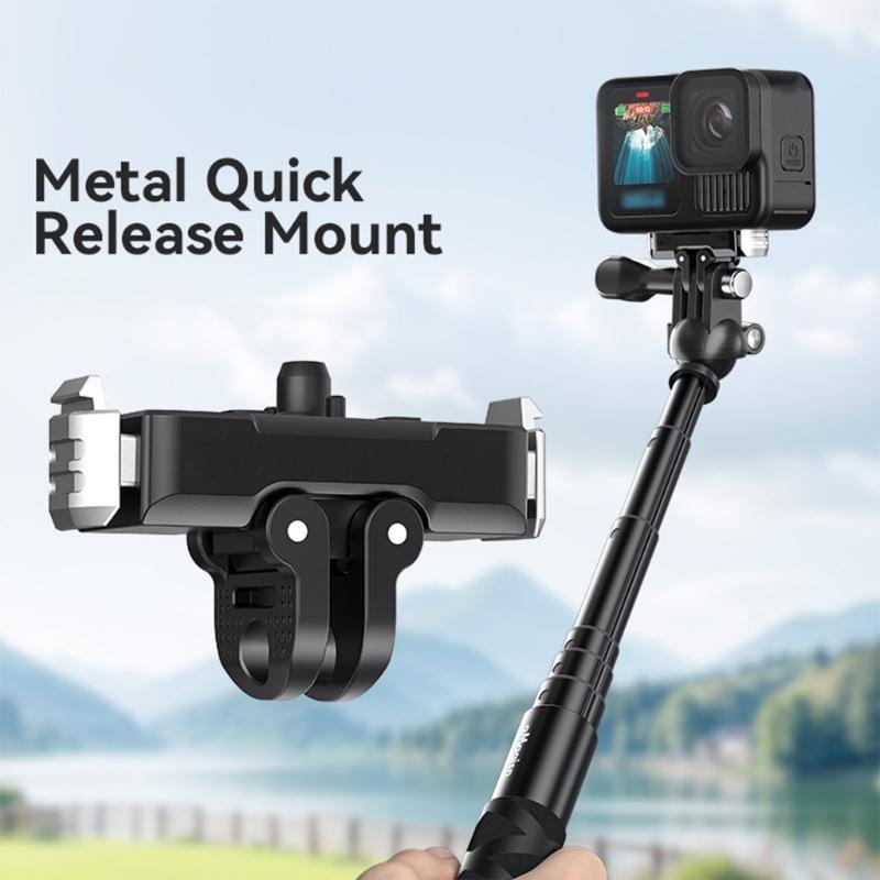 Metal Magnetic Mount for Action Cameras, Quick Attach/Detach Shockproof