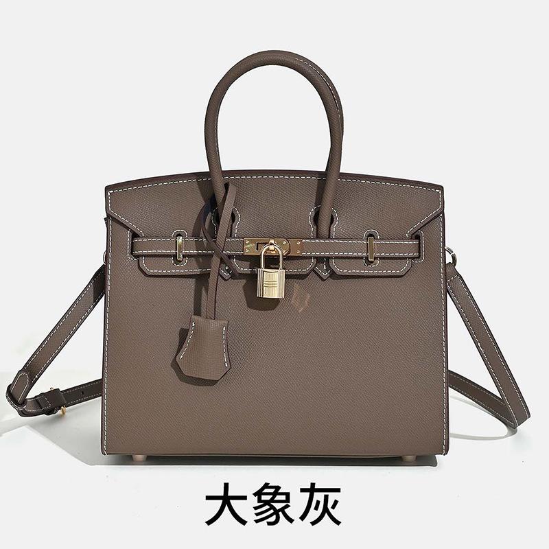 Platinum Bag, Handbag, Large-capacity Commuting To Work, Real Cowhide Women's Bag