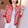 Long Sleeve Jacket Summer Women's Loose Jacket Casual Sunscreen Thin Print Baseball Uniform Elegant Mesh Thin Jacket All Match Short Jackets