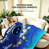 1PC ASTRO BOT Custom Name Patterned Flannel Blanket Suitable For All Seasons for Home Decor Warmth and Comfort Gifts Holiday Present