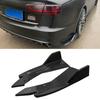 Rear Bumper Lip Splitter Universal Car Side Fender Fins Body Lip Spoiler Chin Skirt Protector 2pcs Rear lip wrap angle splitters