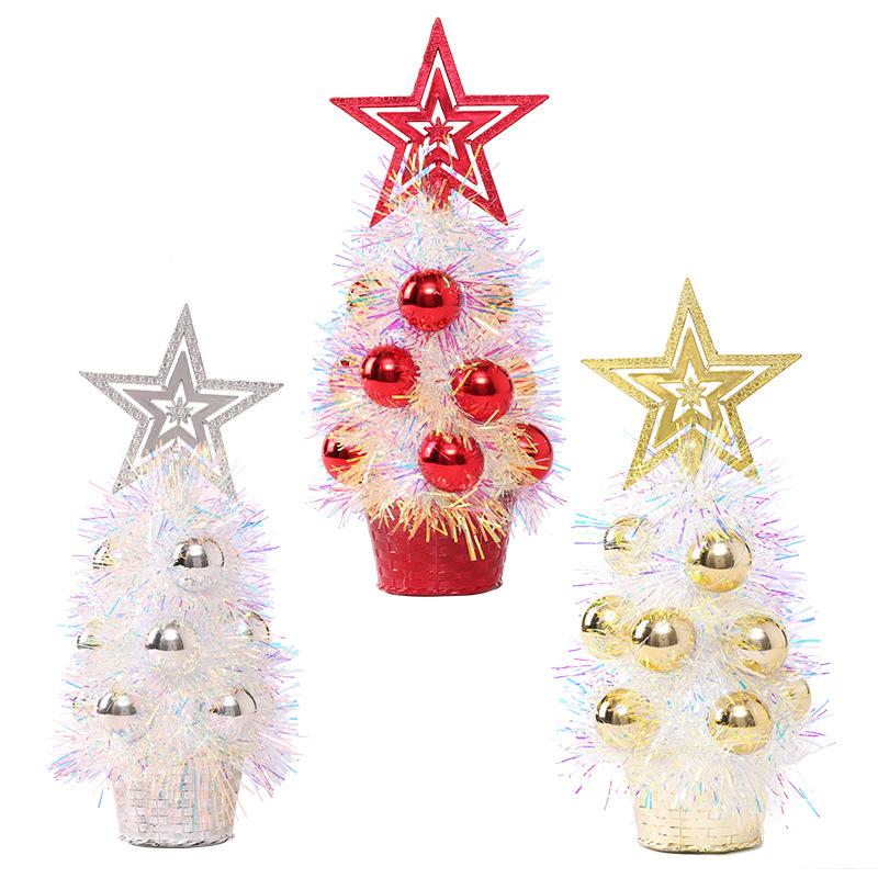 Mao Tiao Mini Fun Christmas Tree Desktop Decoration Christmas Atmosphere Decoration Home Hotel Party Desktop Christmas Tree