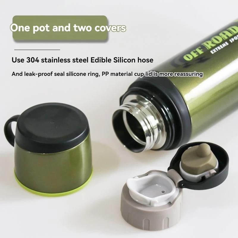 Cup Stainless Steel Thermos Bottle Large Capacity Outdoor Water Bottle with Rope Tumbler Vacuum Flasks Thermo Bottle 680/800ML