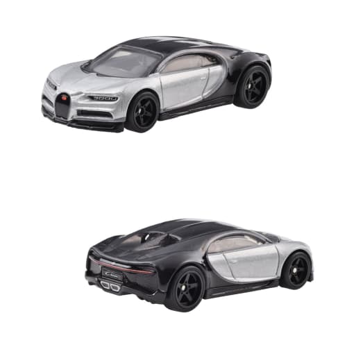 Hot Wheels Premium 2-Pack Bugatti Veyron / '16 Bugatti Chiron [Diecast Car] [Ages 3 and Up] HKF52