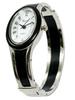 Takeuchi Shoji Rapport Oval Bangle Watch, Silver Slim, 188232, Women's, Black