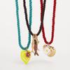 Ethnic Style Flower Pendant Necklace Hip Hop Nylon Rope Jewelry Accessories