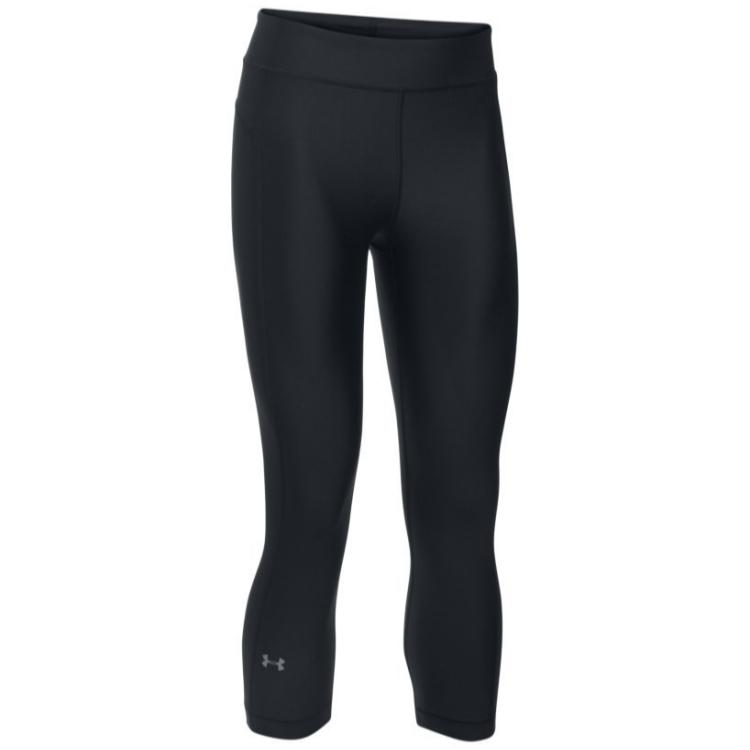 Under Armour Solid Color Tight Fit Three Quarter Length Sports Pants Women bottoms 1297905-001