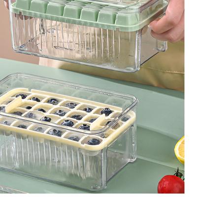 Stampo per Ghiaccio, Artefatto per Cubetti di Ghiaccio Congelato, Griglia Pressata per Ghiaccio per Alimenti, Scatola Fai-da-te per la Preparazione di Cubetti di Ghiaccio per Frigoriferi Domestici
