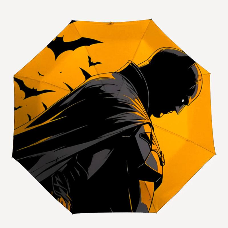 

1pc Batman Automatic Folding Umbrella - Compact 8-Rib Design,Festive Gift for Friends & Family, Compact Umbrella 21164