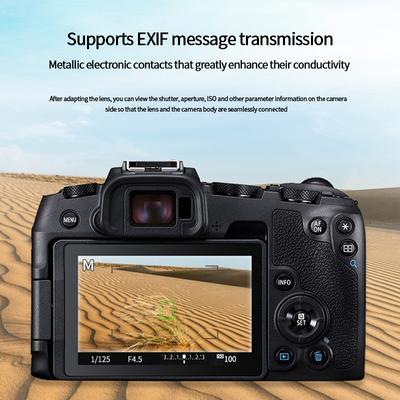 EF-EOS R Lens Adapter Electronic Auto-Focus EF To R Mount Adapter for Canon EF/EF-S Lens To EOS R Series Mirrorless Cameras
