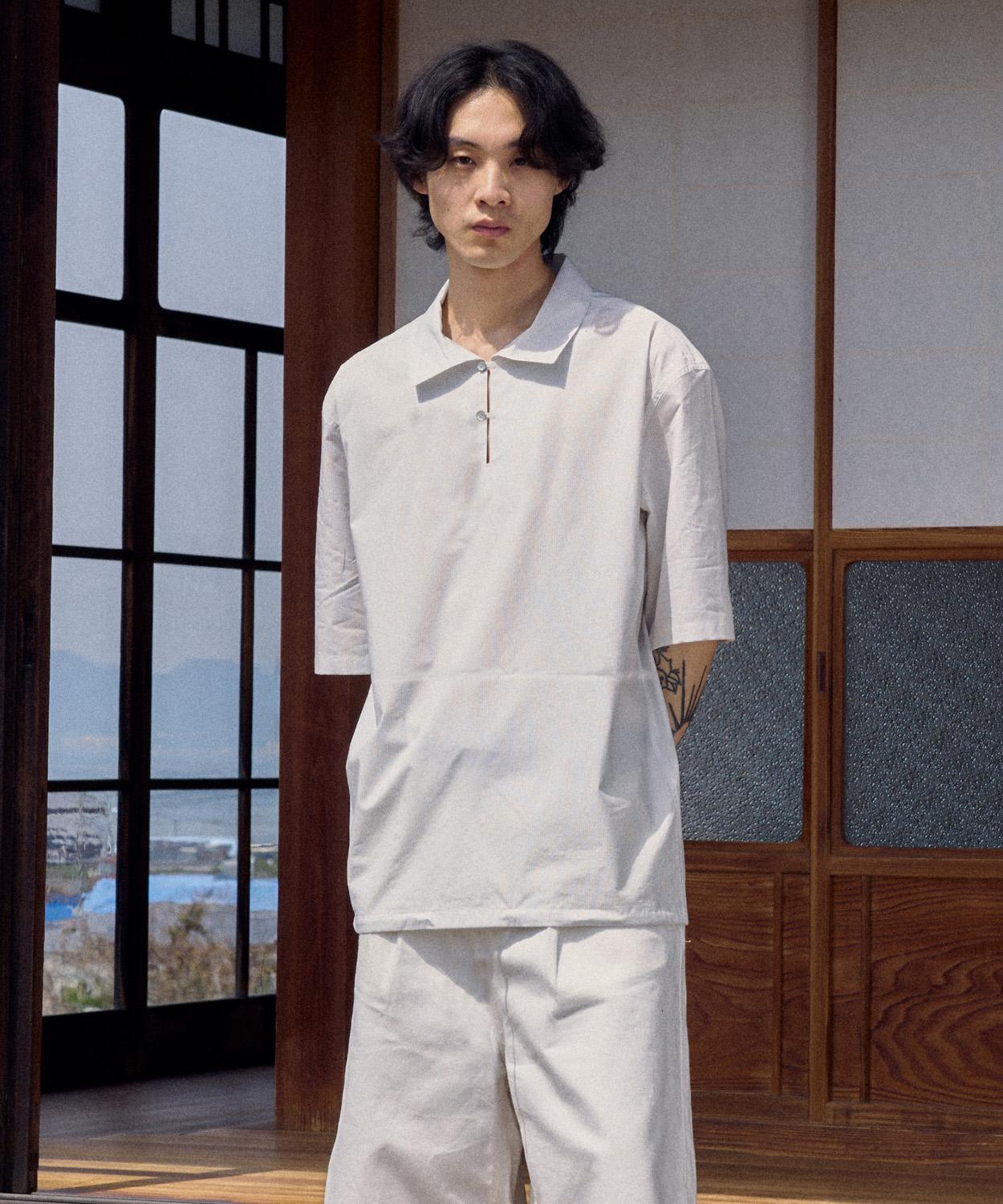 Youth Capri Half Shirt - Ivory Stripe S