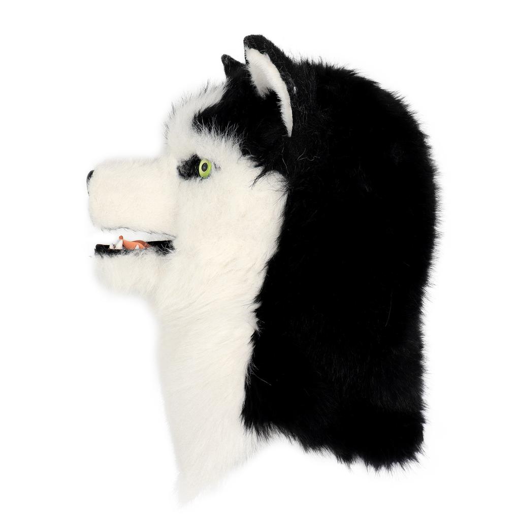 Furry Dog Mask Animal Full Head Wolf Realistic Masks For Halloween Carnival Fancy Dress Party Cosplay Costume Women Men