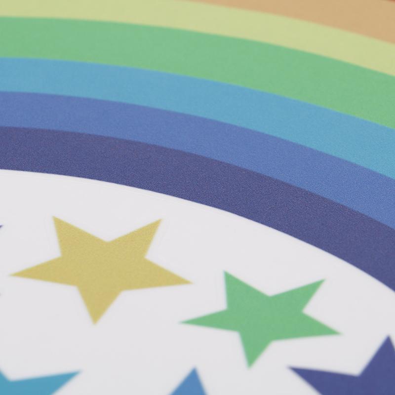 Rainbow Stars Wall Sticker Kids Bedroom Window Decals Vinyl Art Murals Removable