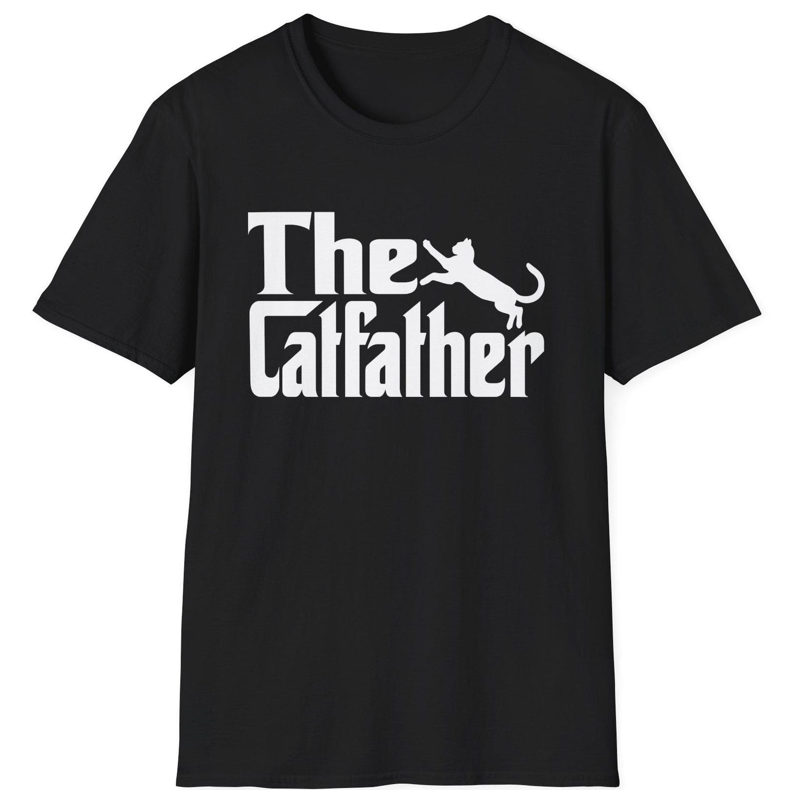 The Catfather Shirt | Cat Daddy Shirt | Cat Lover Gift | Funny Cat Dad Shirt | Cat Parent Unisex Tee M