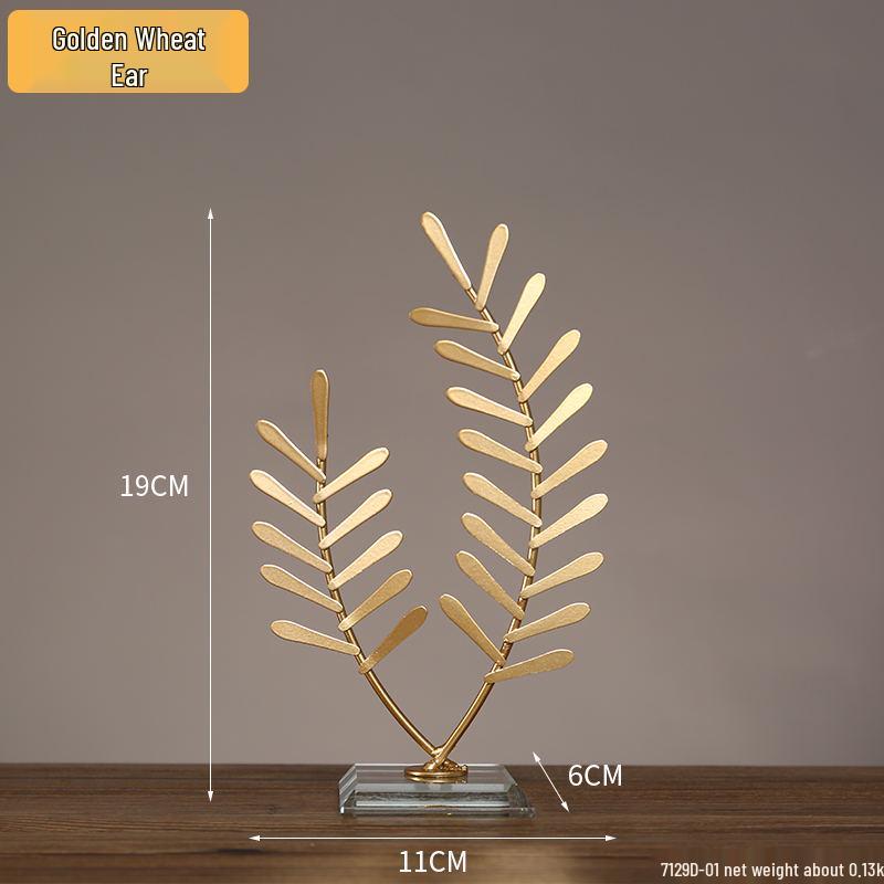 Modern Luxury Living Room TV & Wine Cabinet with Ginkgo Leaf Decor