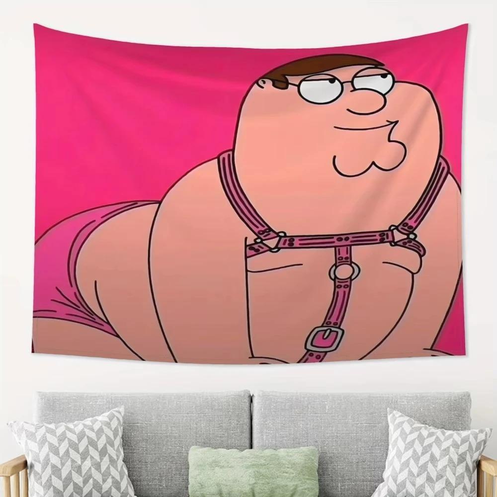 1pc Peter Griffin Meme Tapestry 2D Single Print Funny Stylish Durable Tapestry Home Living Room Bedroom Dorm Humorous Vibe Decor