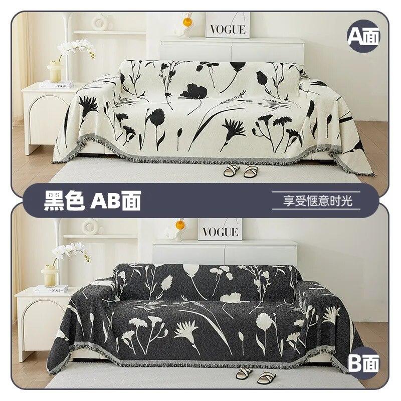 

Полотенце из синели для дивана с кисточками, утолщенная противоскользящая подушка для сиденья, всесезонный универсальный чехол, теплое стильное одеяло, износостойкое, прочное 180x130cm1pcs