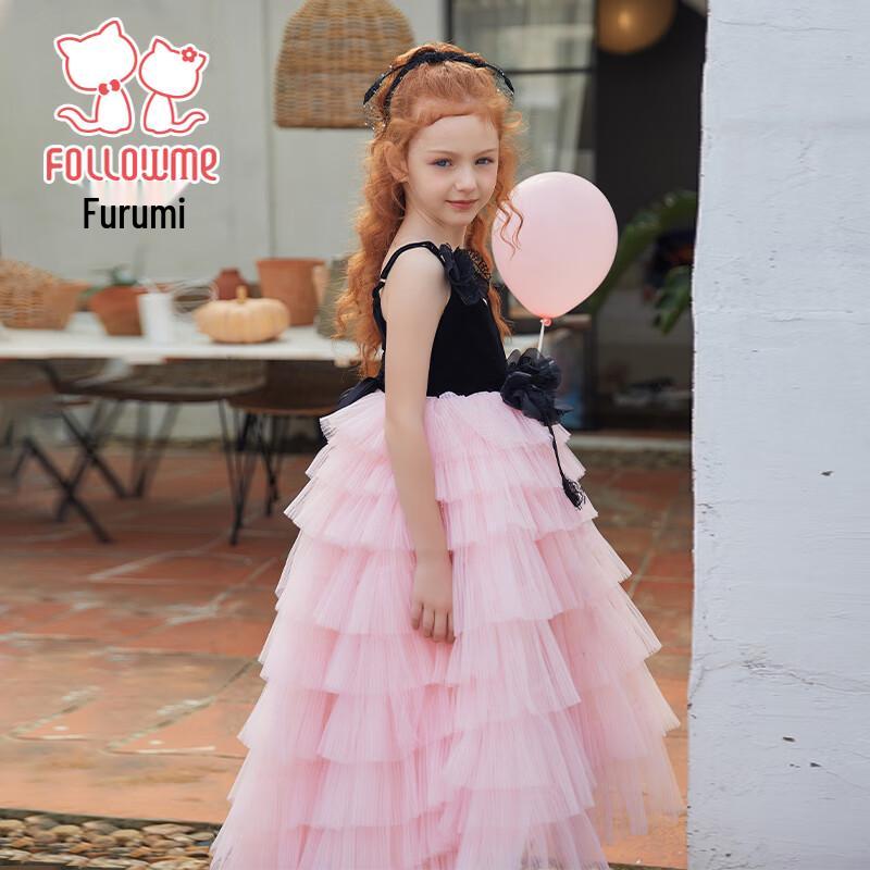 Fuluomi Mädchen Rosa Prinzessin Performance Kleid