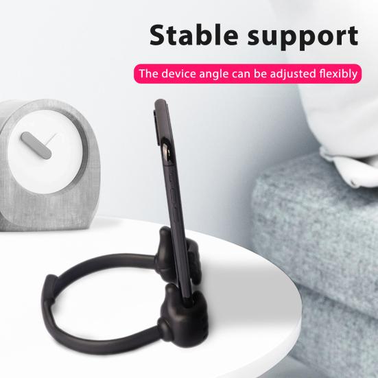 12Pcs Mobile Phone Holder Adjustable Thumbs-up Stand for Phone And Tablet Soft Plastic Desktop Holder for Vertical And Horizontal Viewing Flexible