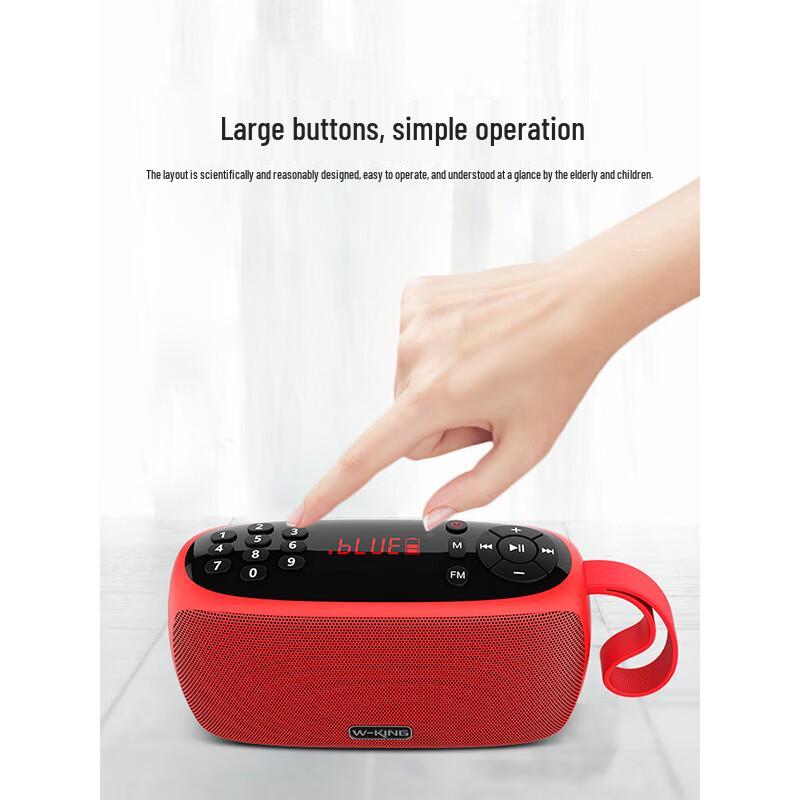W-King X2 Portable Mini Bass Bluetooth Speaker with Radio