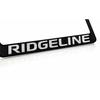 Honda Ridgeline Black Coating Zinc Bottom Engraved License Plate Frame Holder 4 Holes