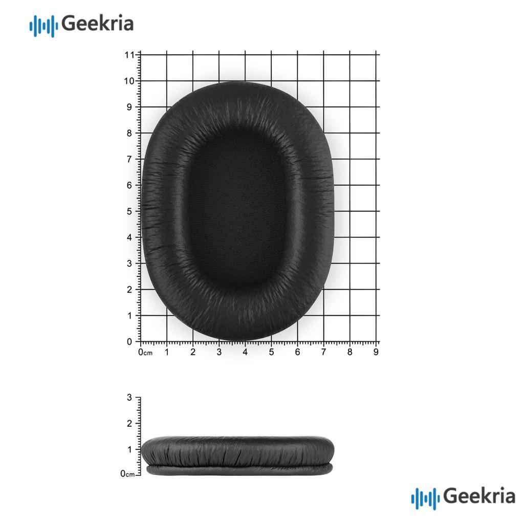 Geekria Compatible Ear Cups for and Headphones Pads/Ear MDR-7506, MDR-MV1, MDR-V6, MDR-V7, MDR-M1, MDR-M1ST, MDR-CD900ST (Leatherette/Black)