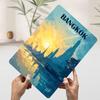 Bangkok Thailand Travel Printed Poster Customized Wall Art Retro Vintage Metal Tin Signs for Interior Decoration Living Room