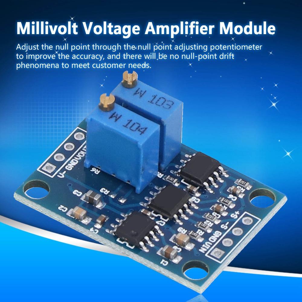 3 Pcs AD620 Voltage Amplifier Module DC 3-12V Millivolt Instrumentation Amplifier High Accuracy Magnification 1000 Times