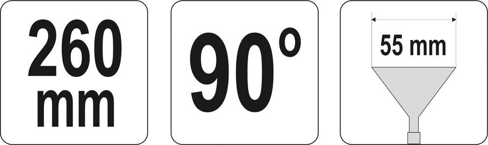 Sheet Metal Bending Pliers - Bent 90°, 280mm / YT-5417 / YATO