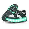 Factory Direct Sales, Explosive Shoes, Men's and Children's Double-wheel Charging Shoes, High Value 6-16 Years Old, Sliding Shoes with Wheels