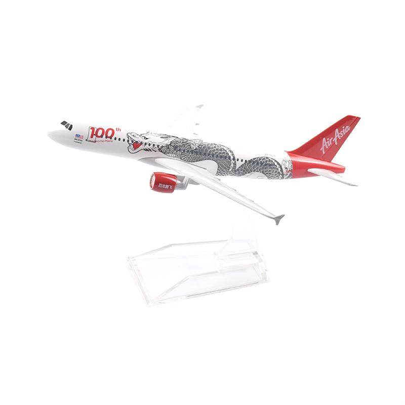 1/400 Scale 16cm Asian Air Asia Plane Model Airbus 320 Aircraft Model Planel Airplane Diecast Metal Planes