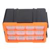 Schubladen-Teilebox 12 Schubladen PVC Hardware Aufbewahrungsorganizer Stapelbare Werkzeugaufbewahrungsbox