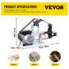 2Hp Belt Grinder Constant Speed 2 X 82 Inch Belt Disc Sander with 3 Grinding Wheel 110V Bench Sander 12 Inch Wheel and Flat Platen Tool Rest for Knife