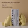 Cute Ceramic Pear Hugging Bookend - Charming Home Decor & Perfect Valentine's or Birthday Gift