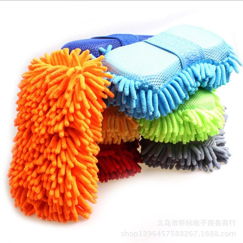 Microfibre Chenille Anthozoaire Meubles de Maison Gants de Lavage Fournitures de Laveuse Brosse de Voiture Multifonctionnelle Fournitures de Nettoyage pour Maison Récurage Salle de Bain Cuisine