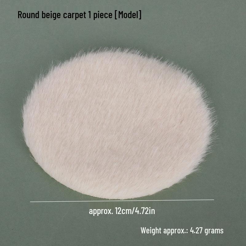 Миниатюрный коврик для кукольного домика, плюшевый напольный коврик, реквизит