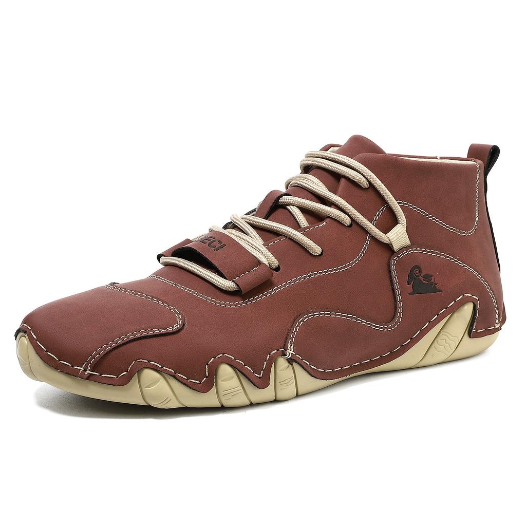 Spring Shoes for Men Women Leather Casual Shoes Pointed Toe Sport Shoes Street Lace-up Sneaker Big Size