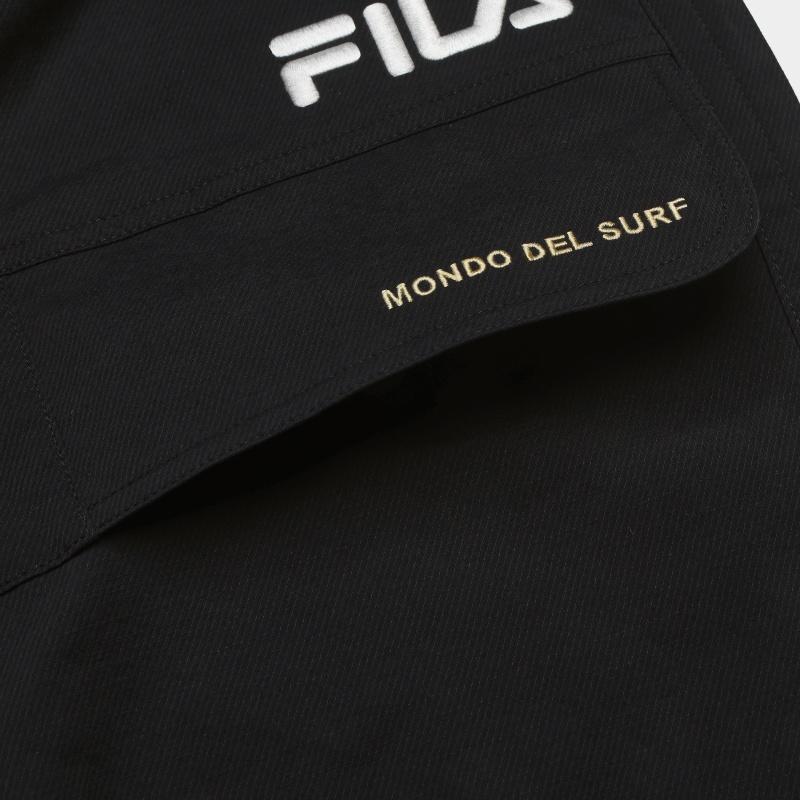 Fila Original Classic Versatile Comfortable Casual Shorts Men Shorts Black F61M619801FBK