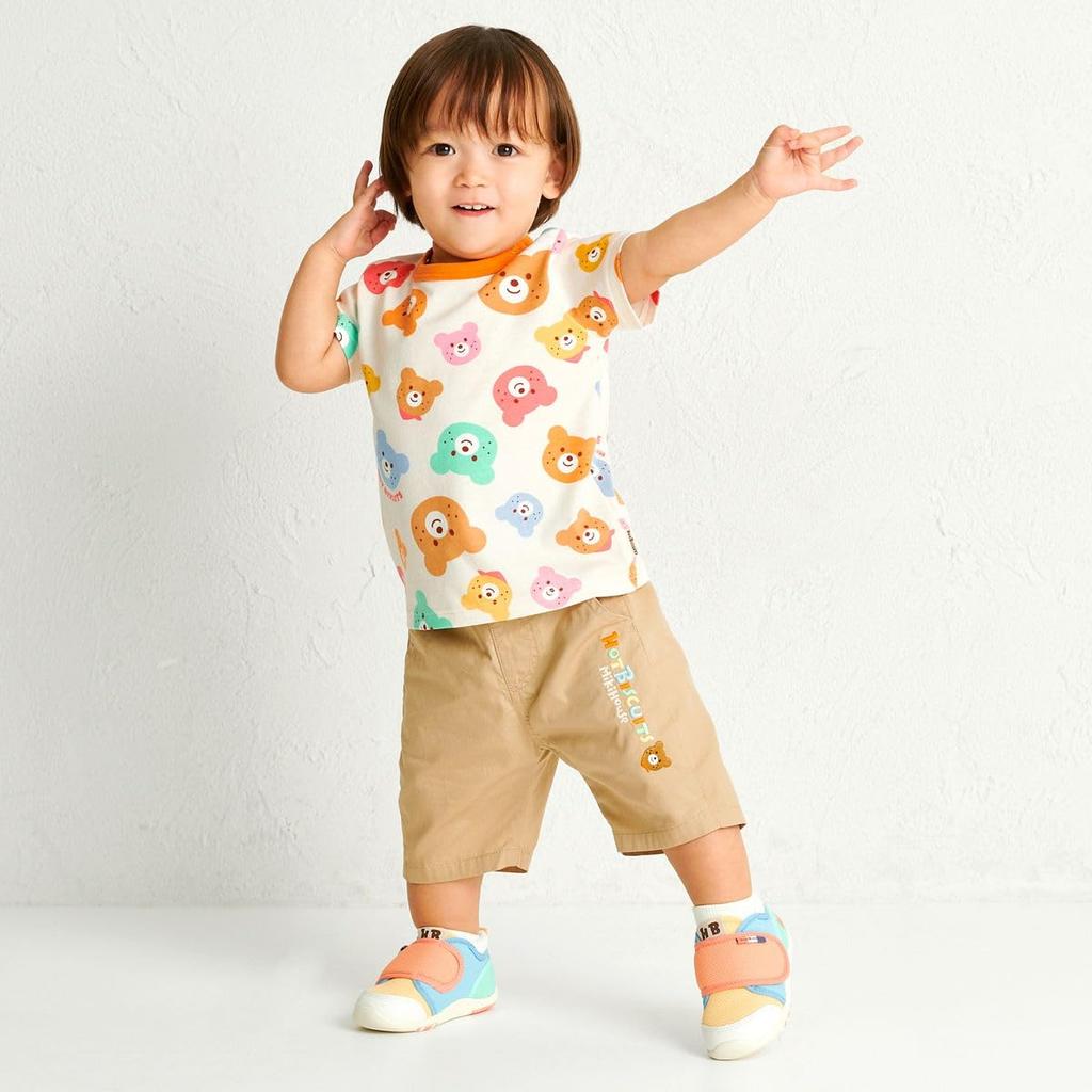 MIKI HOUSE HOT BISCUITS Short Sleeve Boys and T-Shirt, Girls, Baby, Kids, Multicolor, 80cm, 72-5201-140