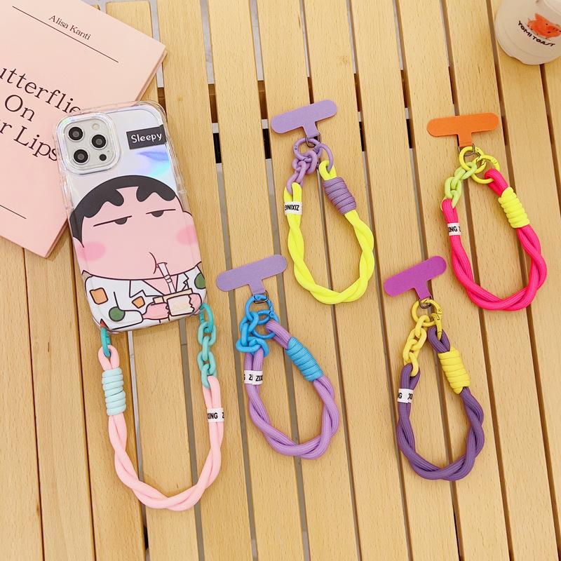 Universal Cell Phone Lanyard Anti-Lost Lanyard With Detachable Colored Neck Strap Cell Phone Safety Tether Keychain Chain Rope