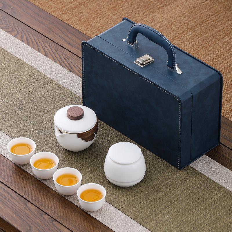 Handheld Pot Portable Travel Tea Set Business Enterprise Bank Real Estate Festival Gift Set