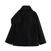 Fashionable Women's Casual Detachable Scarf Woolen Coat Jacket