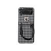 Braccialetto Nodo Carino Cavo Custodia Telefono Per Samsung Galaxy Z Flip 4 Flip4 Braccialetto Pied-de-poule Copertura Fiore di Camelia Per Zflip4